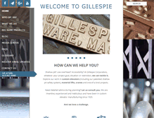 Tablet Screenshot of gillespiecorp.com